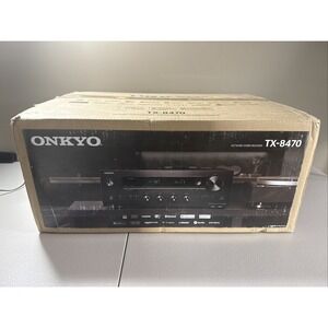 Onkyo TX-8470 110W 2-Channel 8K Network AVR Receiver Black Smart Home NIB New